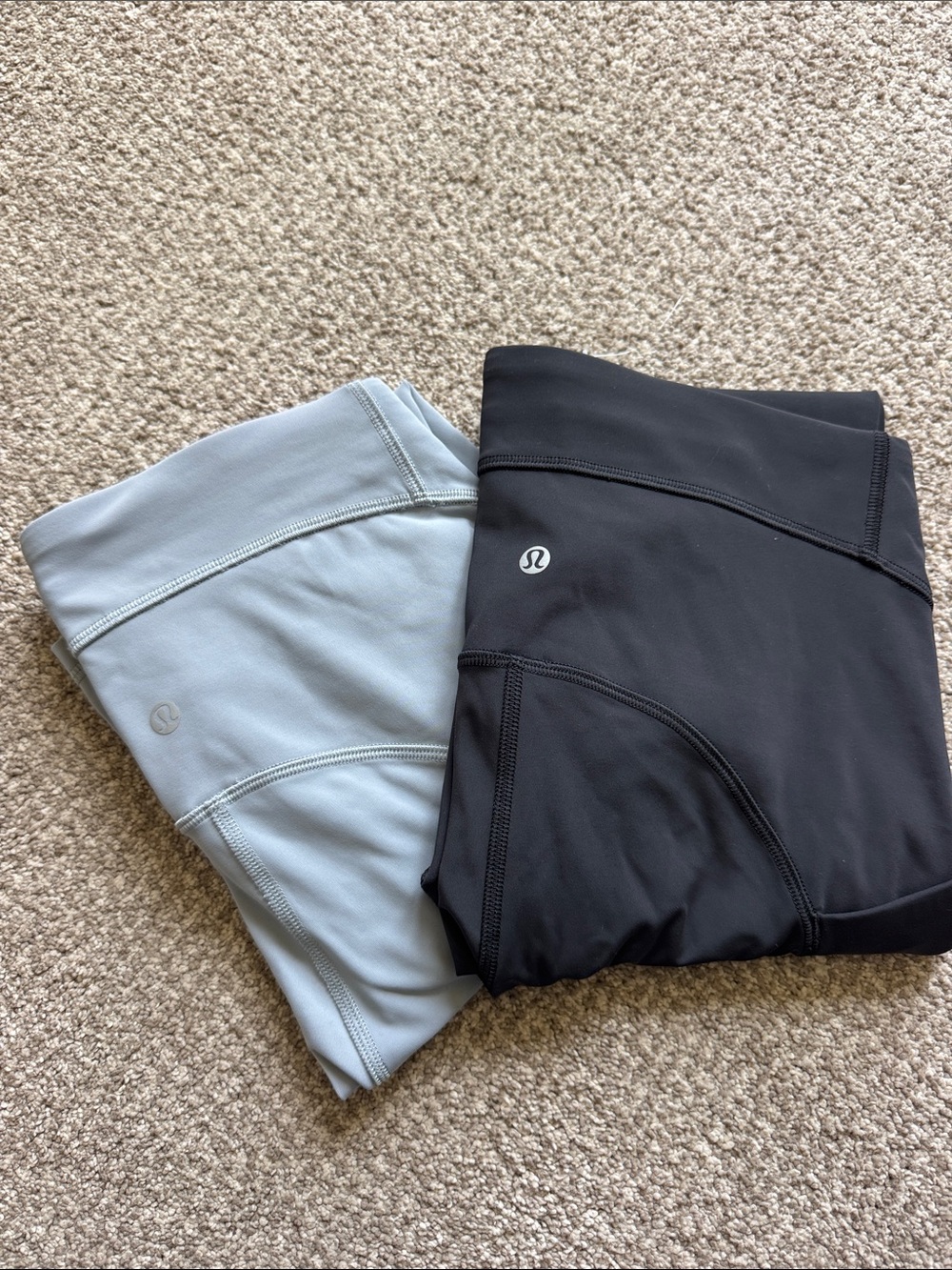 lululemon athletica Kids Leggings Pair - Light Blue & Black